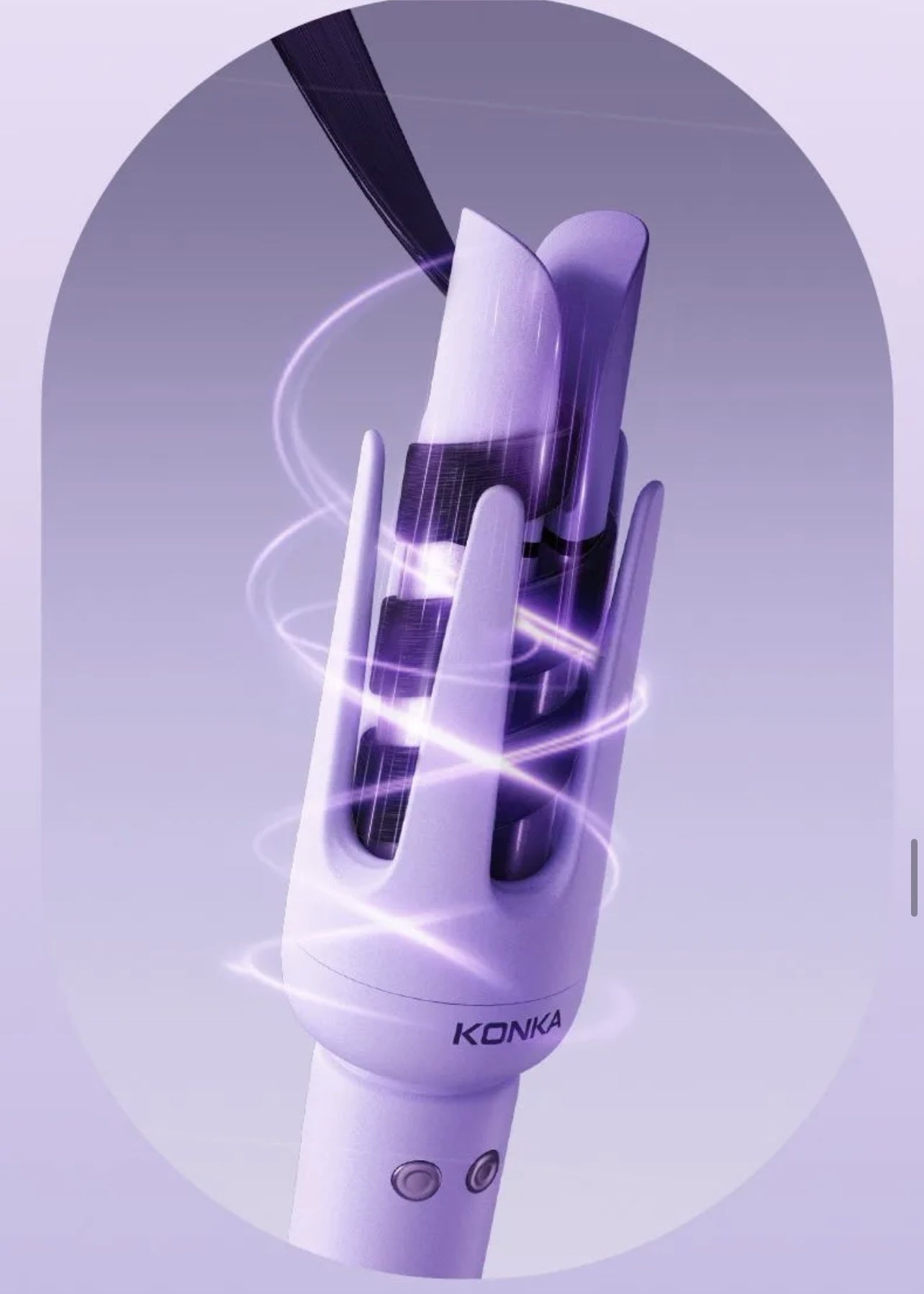 KONKA Automatic Curling Iron, 32mm Big Wave Long-Lasting Curling Effect