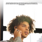 Denon PerL earbud customisable touch controls in use