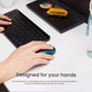 Logitech M185 wireless mouse ergonomic shape designed for your hands