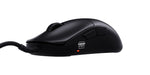Black CHERRY XTRFY M42V2 wired gaming mouse, side and front angle