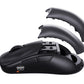 CHERRY XTRFY M42V2 with its two interchangeable back shells shown above the mouse