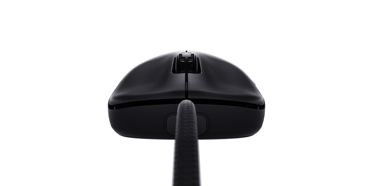 CHERRY XTRFY M42V2 front view with scroll wheel and USB cable