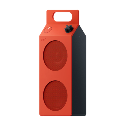 Orange CMF Speaker M portable Bluetooth speaker with integrated carry handle