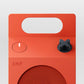 CMF Speaker M orange front panel, power button and rotary playback knob
