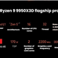 AMD Ryzen 9 9950X3D processor specifications graphic