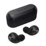 Technics AZ40M2 true wireless ANC earbuds hero shot in black with case