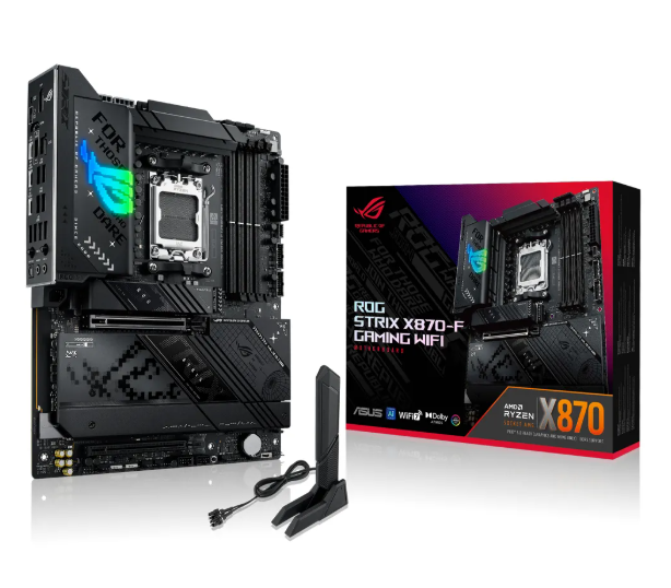 ASUS ROG STRIX X870-F Gaming WiFi AM5 主板 含 零售包装 和 天线 图片