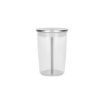 Jura 500ml glass milk container with stainless steel milk lance