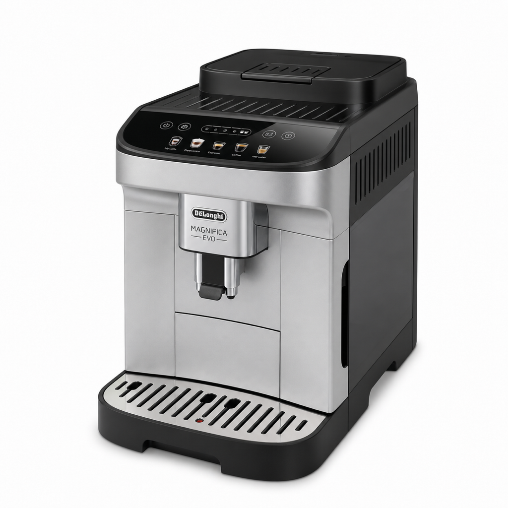 De'Longhi Magnifica Evo Fully Automatic Coffee Machine Silver Black