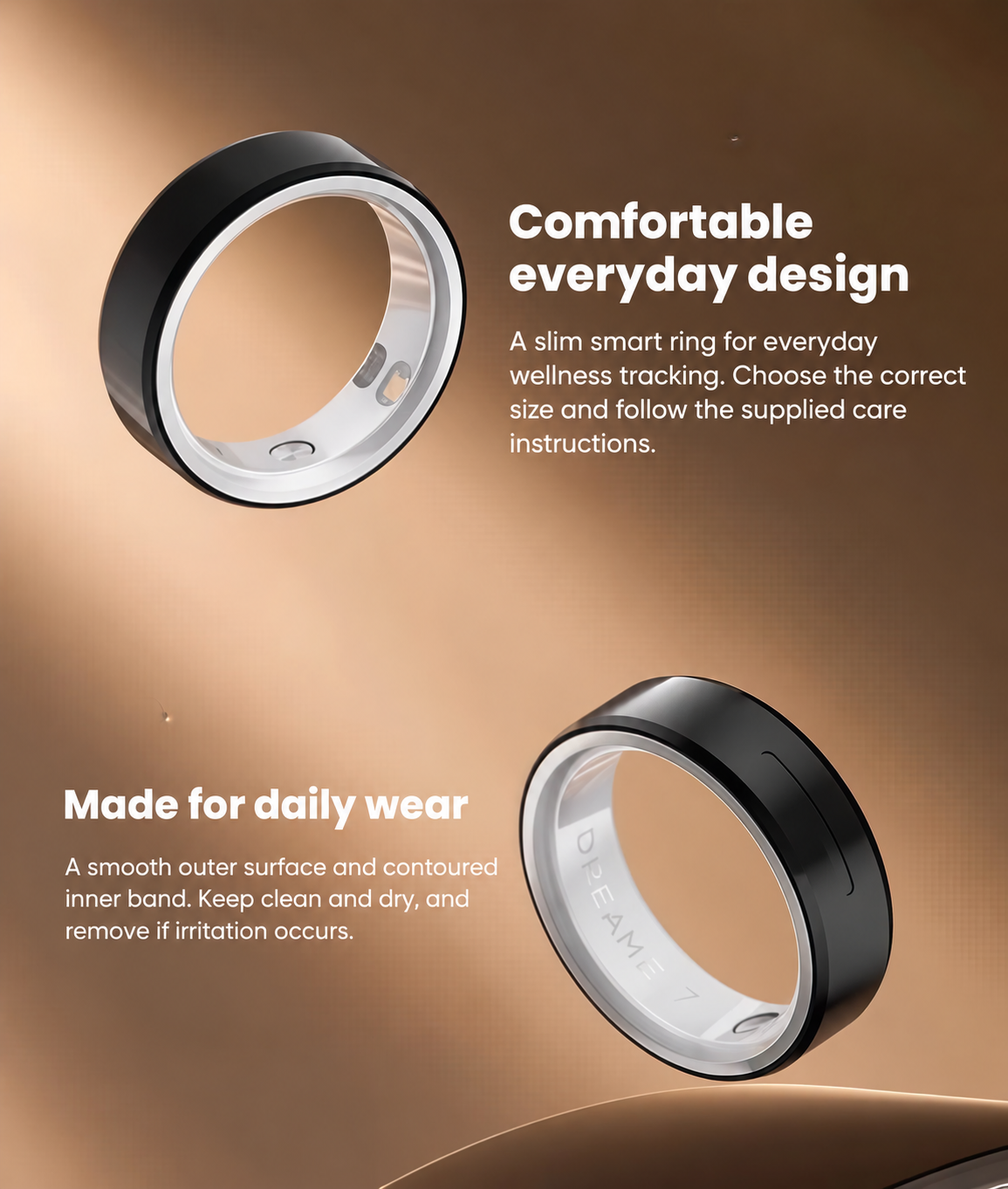 Dreame smart ring shape and everyday wear guidance