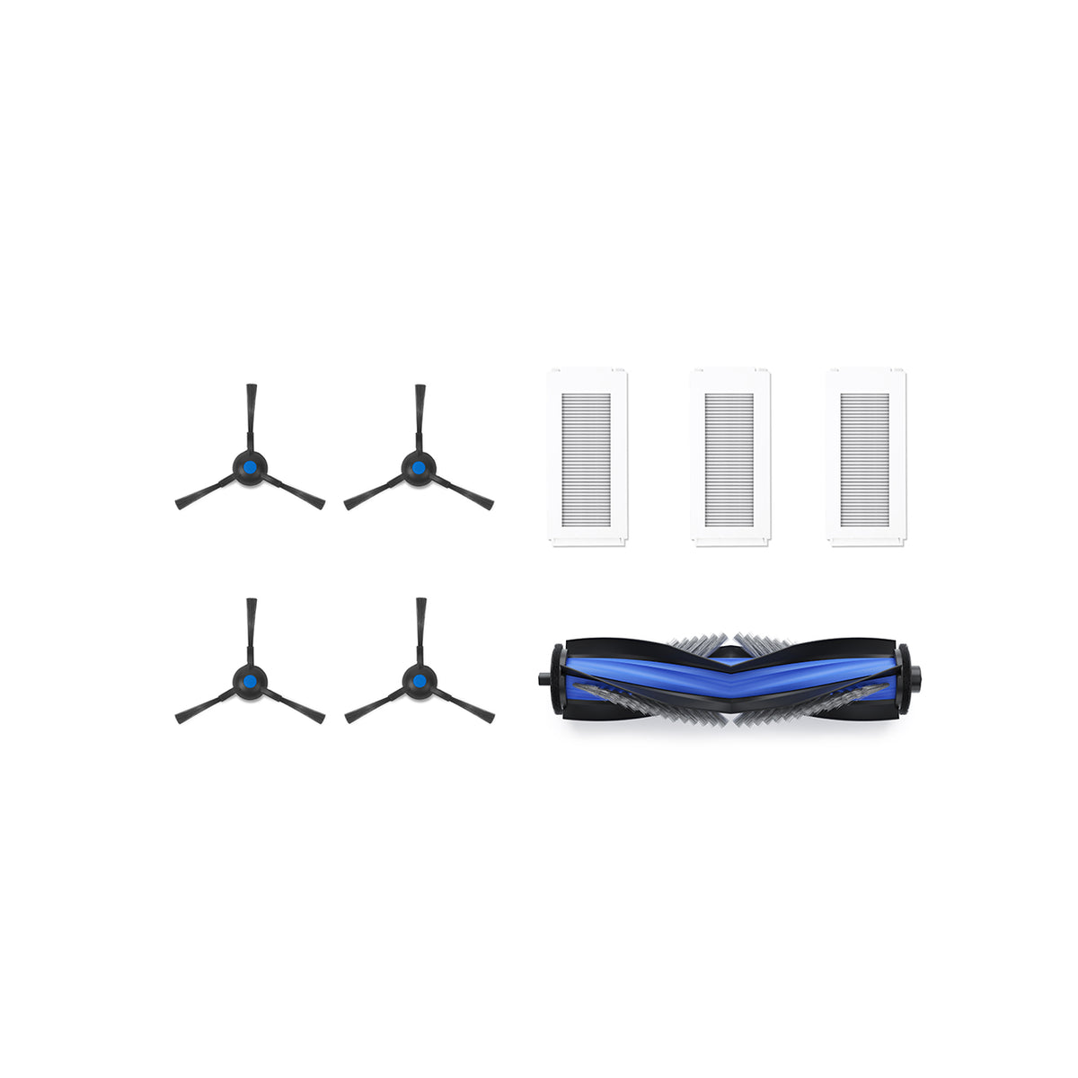 ECOVACS N30 PRO OMNI Buddy Kit with one main brush, four side brushes and three filters