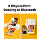 Kodak Dock Plus photo printer: official smartphone docking and Bluetooth printing example