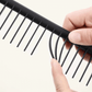 Image of a hair care set featuring a wide paddle brush with a curved design and pink handle, alongside a black wide-tooth comb. The brush has a flexible, ventilated structure with rounded bristles for gentle detangling, while the comb, labeled with the 'Dyson' logo, is designed for precise styling and easy detangling of wet or dry hair.