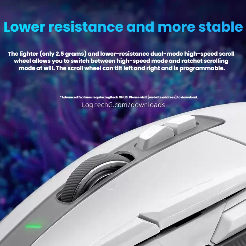 Logitech G502 X removable reversible DPI-Shift button cover