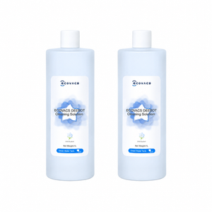 ECOVACS DEEBOT standard cleaning solution twin pack with two 1L Wild Bluebell bottles for X11 and X12 OmniCyclone