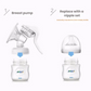 Philips Avent Manual Breast Pump — ergonomic handle and grip detail