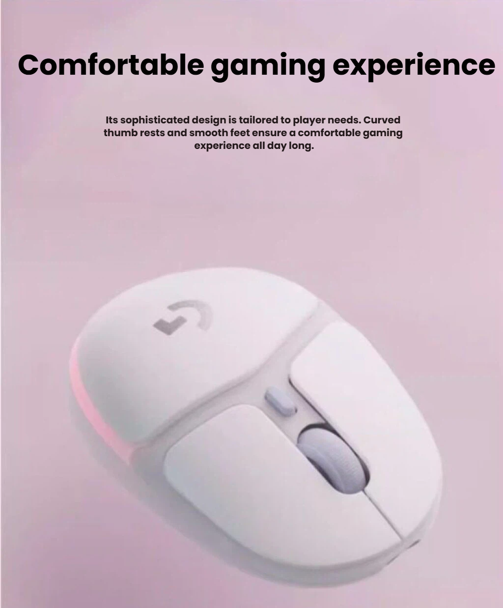 Logitech G705 LIGHTSPEED wireless gaming mouse lifestyle gaming setup