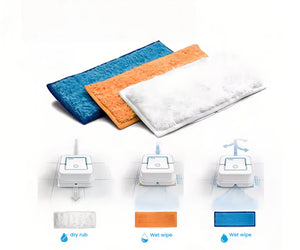 iRobot Braava Jet 240 Reusable Mop Pad Kit – Compatible Replacement Microfiber Pads for Dry, Damp & Wet Cleaning