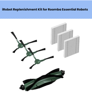 iRobot Roomba Essential replenishment kit – includes 2 side brushes, 1 anti-tangle main roller brush, and 3 HEPA filters – genuine replacement parts for Roomba 600, 690, 700, 780, 790 series robots