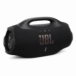 JBL Boombox 4 portable speaker in black, front view