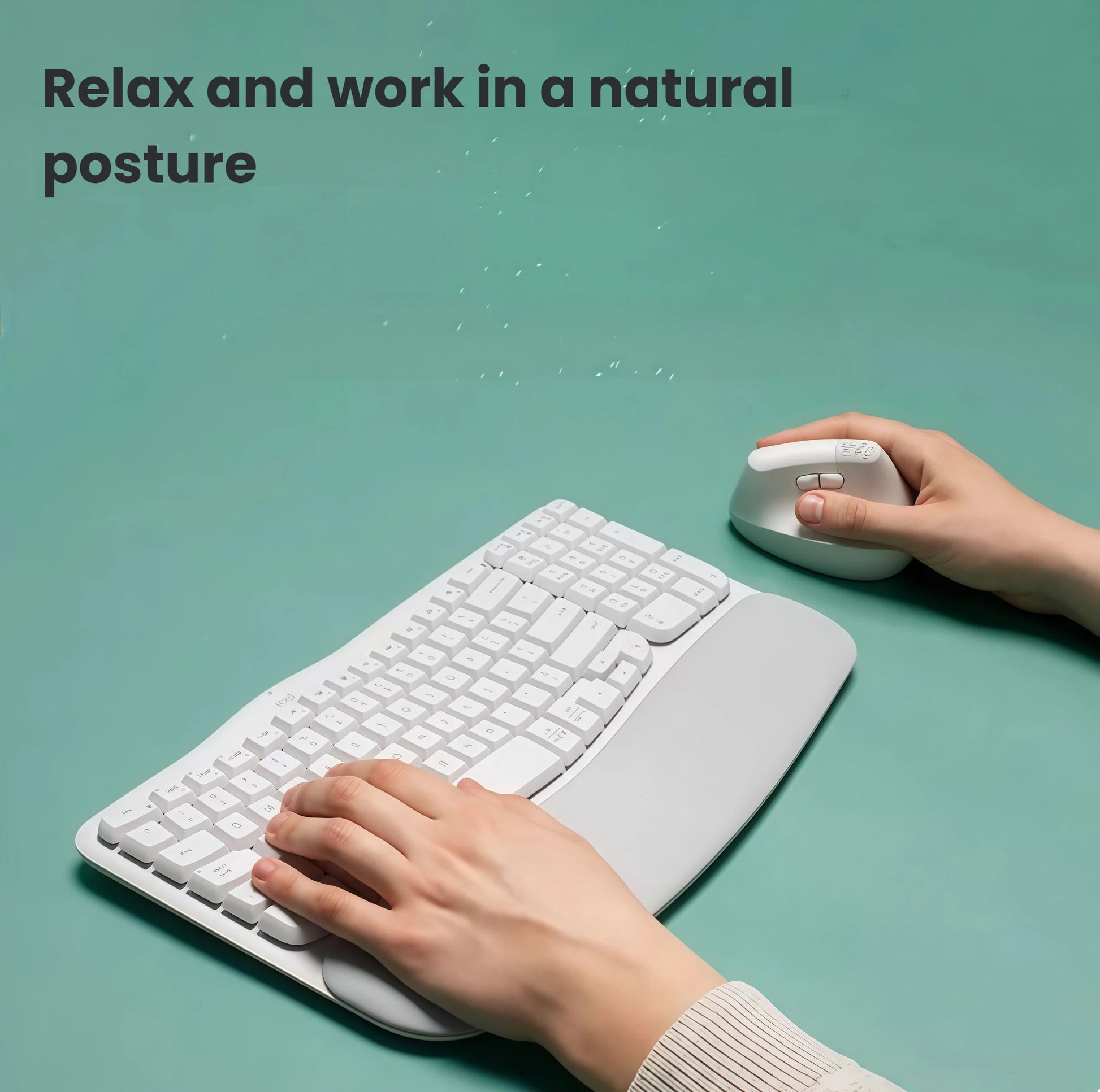  Infographic detailing the key features of the Logitech Wave Keys, including 36-month battery life, dual-mode connectivity (Bluetooth and Logi Bolt), and multi-device switching.