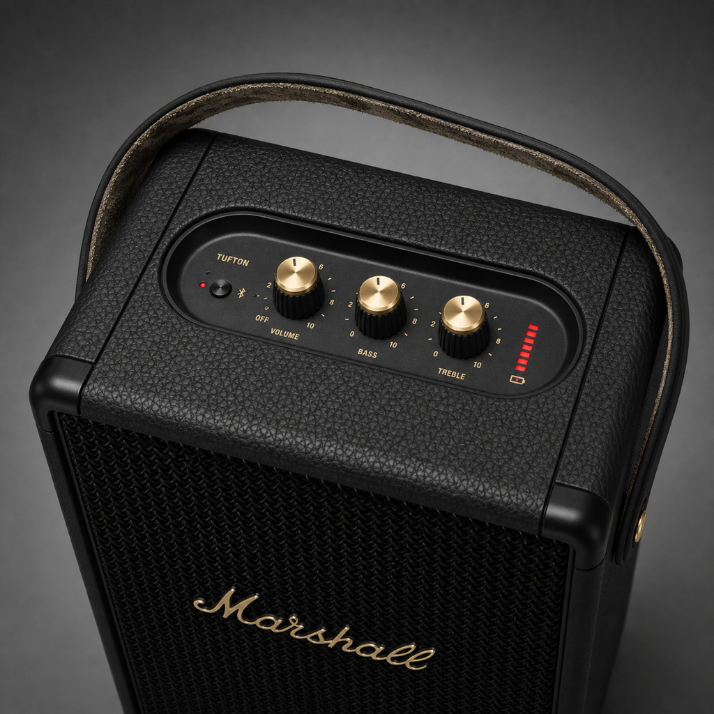 Marshall Tufton speaker top brass control knobs
