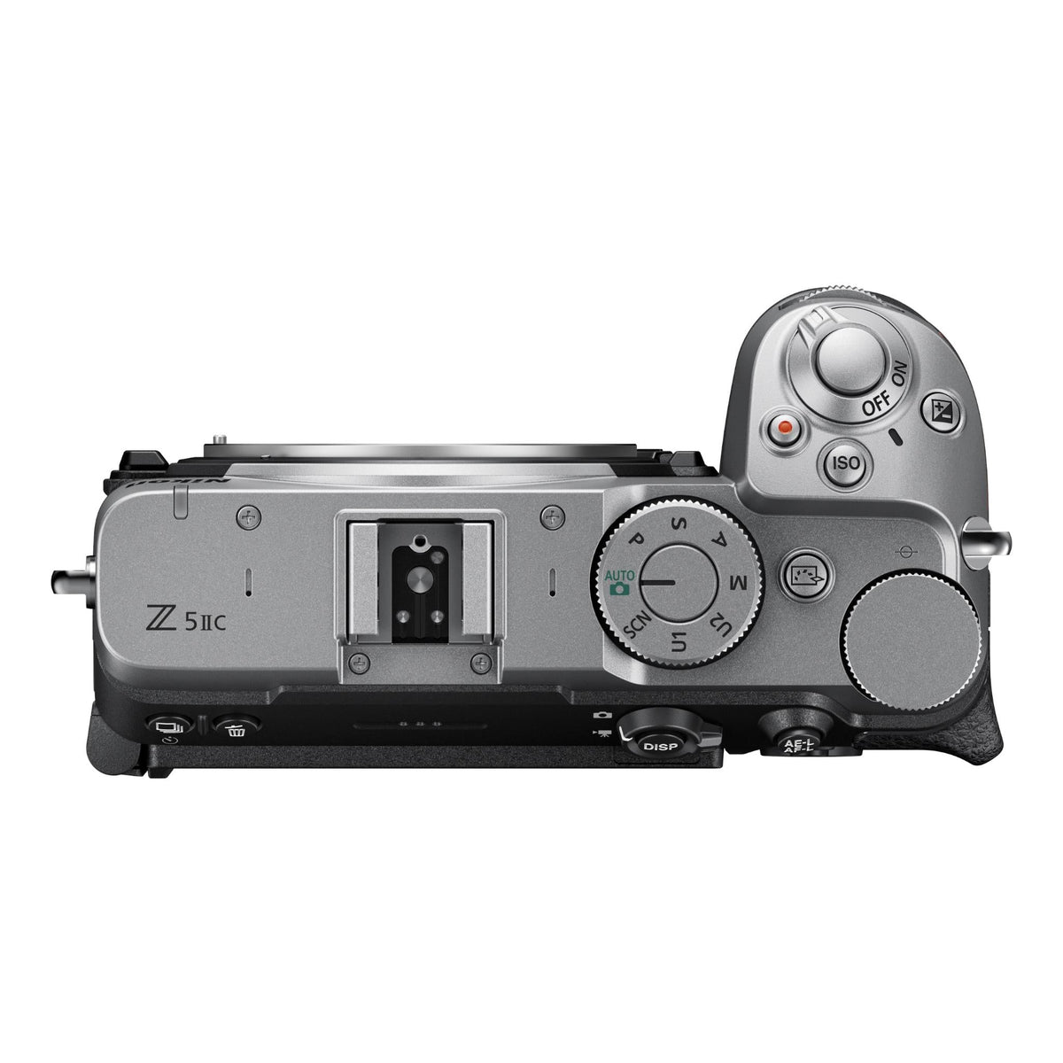 Nikon Z5IIC – silver top controls and hot shoe