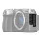 Nikon Z5IIC – side connections with transparent body illustration