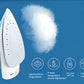 An overview of the Panasonic steam iron's key features, including multi-stage steam, 5-level temperature control, and dual-use for both dry and wet ironing.
