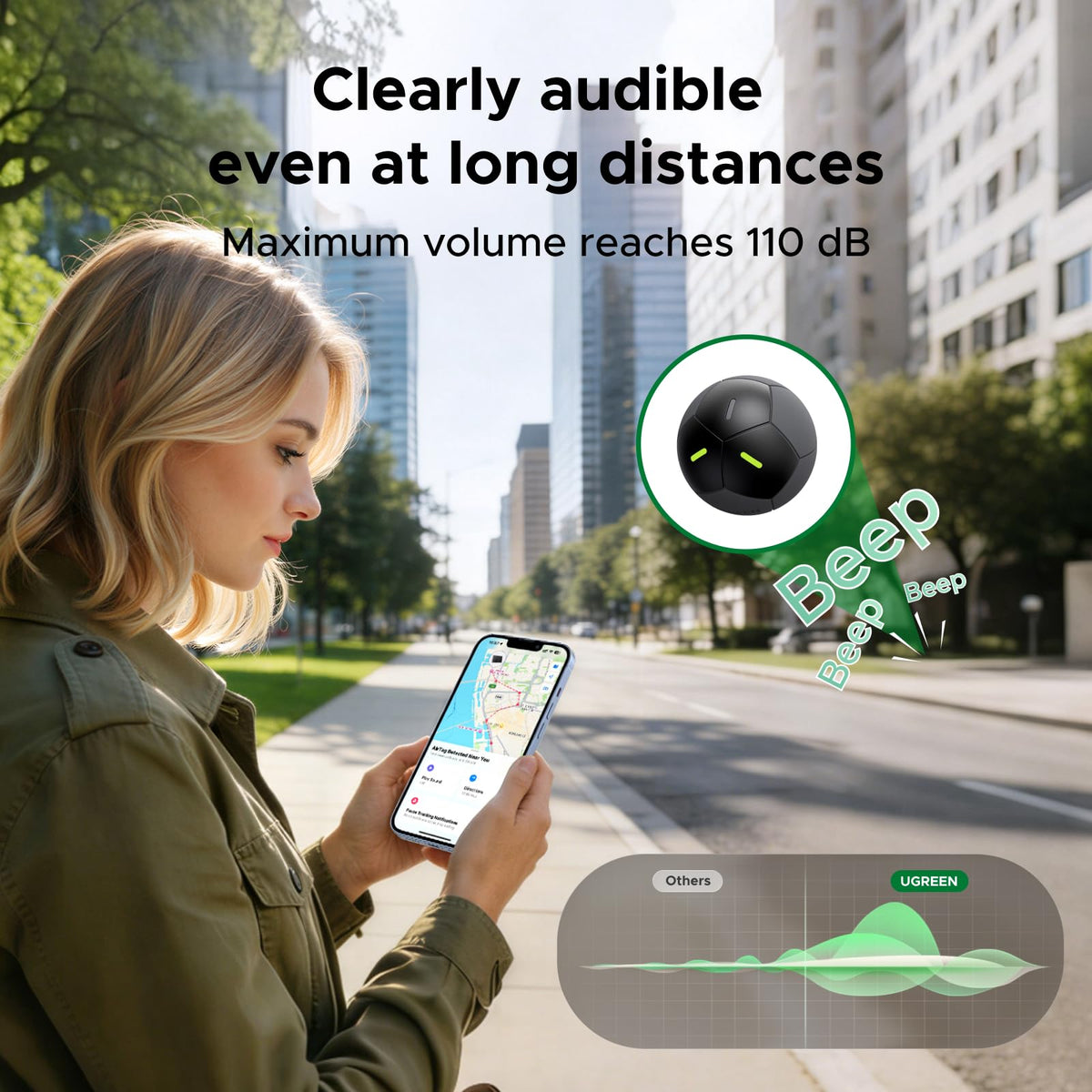 UGREEN 95020 Soccer Ball Apple Find My Tracker product view 5