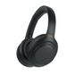 A high-quality product image of the Sony WH-1000XM4 wireless noise-cancelling over-ear headphones in the black finish, showcasing its sleek design and premium build.