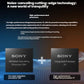Infographic showing the cutting-edge noise-cancelling technology of the Sony WH-1000XM5, featuring the dual high-performance processors: the HD Noise Cancelling Processor QN1 and Integrated Processor V1.