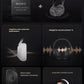 An infographic detailing the flagship noise-cancelling features of the Sony WH-1000XM6, such as the QN3 processor, adaptive noise reduction, wind noise reduction structure, and controllable ambient sound.