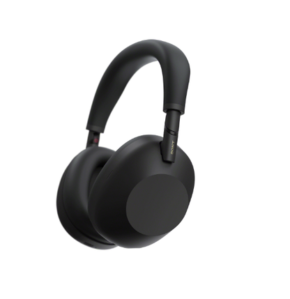 A clear product image of the Sony WH-1000XM6 premium noise-cancelling over-ear headphones in the classic Black finish.
