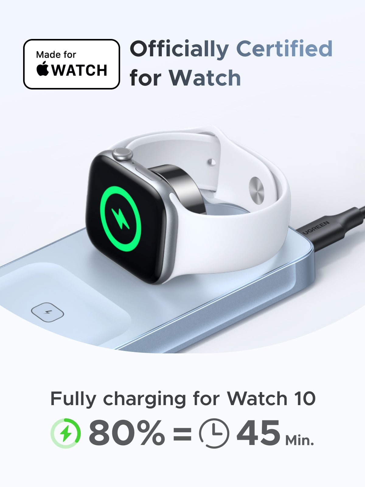 UGREEN MagFlow 55964 Qi2 25W 3-in-1 Charger product view 4