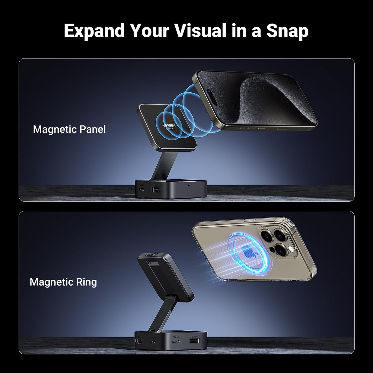 UGREEN Revodok 35590 Magnetic 4K Dock product view 3