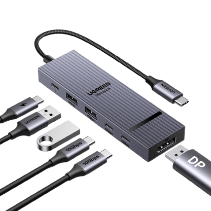 UGREEN 75244 six-port USB-C hub with DisplayPort