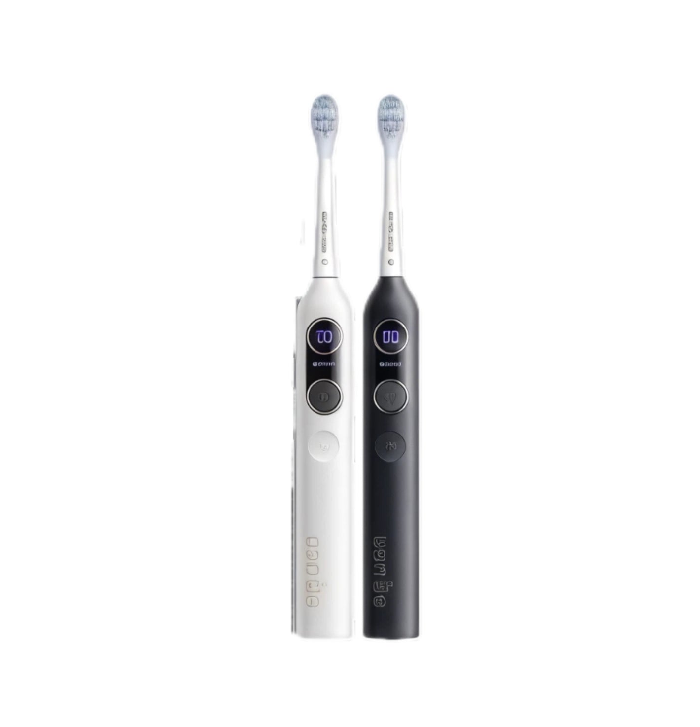 The usmile Y20 PRO AI-Powered smart electric toothbrush shown in both its white and black color options, side-by-side on a clean white background.